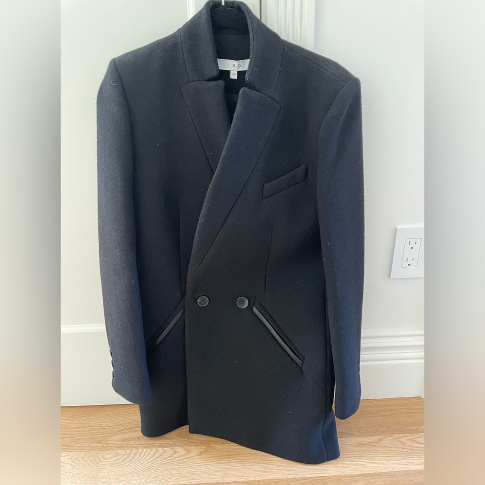 Iro Wool Coat, Only Worn Once Or Twice, Size 36 - image 1